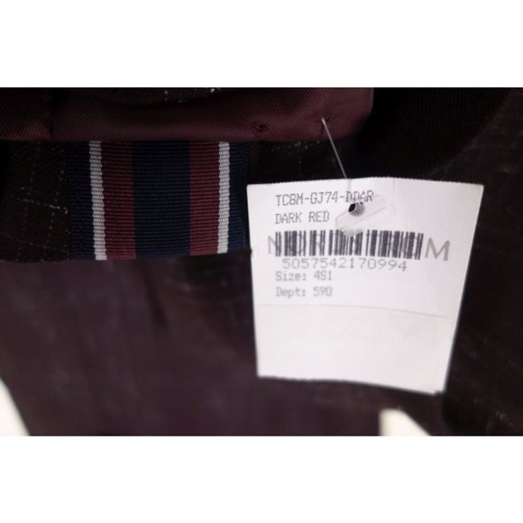 TED BAKER New Brown Checked Wool Suit Jacket $485 - Picture 7 of 11